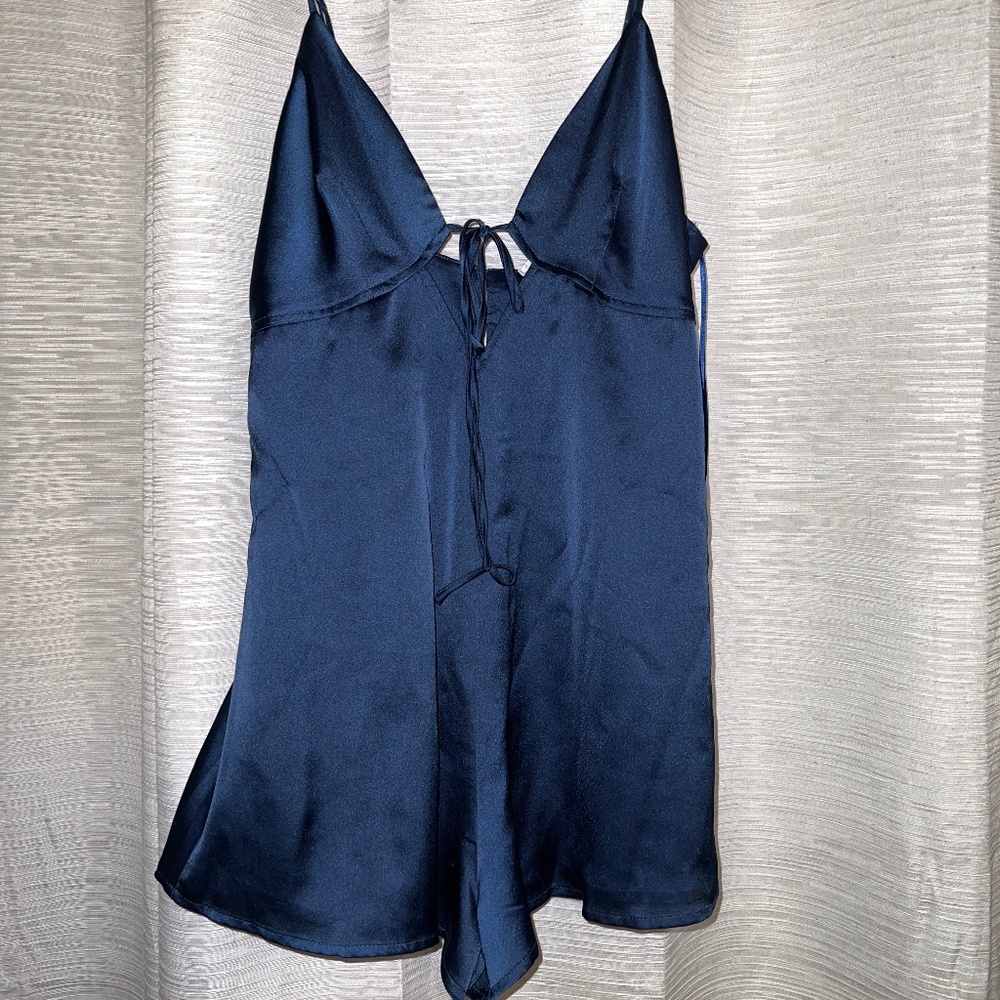 Navy Romper